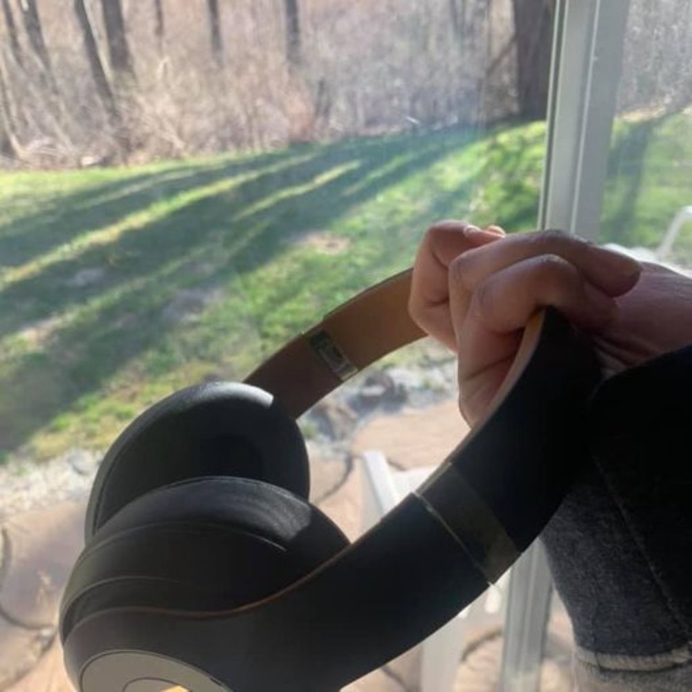 Matte Black and Gold Beats Studio 3